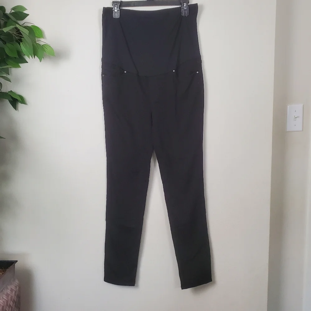 Nom Maternity Black Skinny Jeans Women's Large - Picture 2 of 11